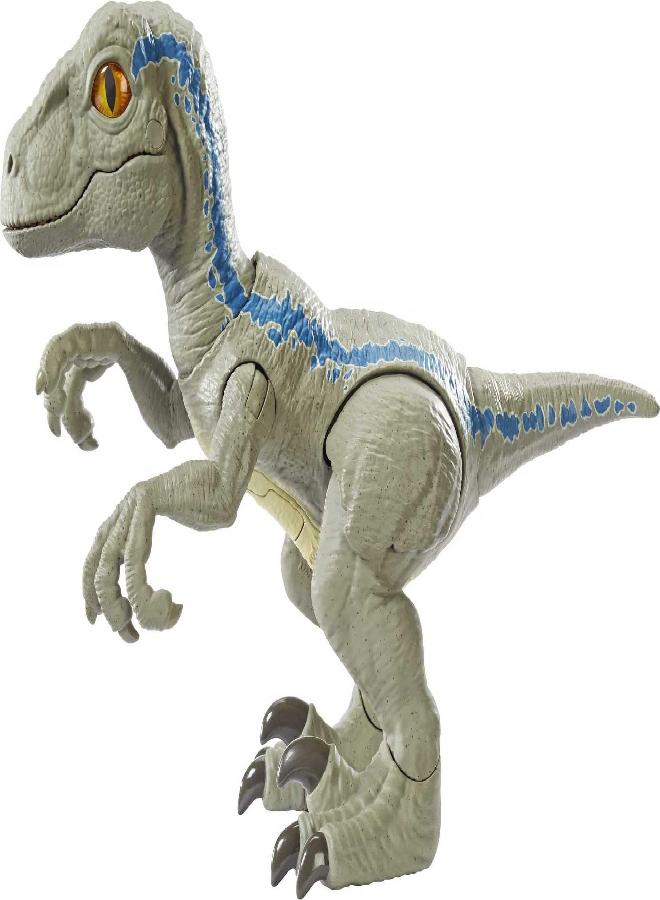 Jurassic World Toys Jurassic World Primal Pal Blue with Spring-activated Action, Sound Effects Plus Neck, Shoulder, Tail and Feet Articulation for Added Play Movement [Amazon Exclusive] - Image 1
