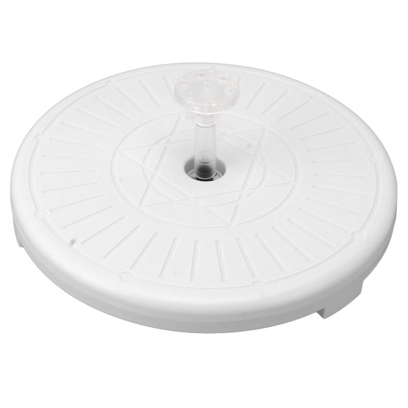 Solar Bird Bath Fountain Solar Powered Bird Bath Fountain Pump with Colorful LED Lights Remote Control Nozzle for Outdoors Garden Pond Pool - Image 2