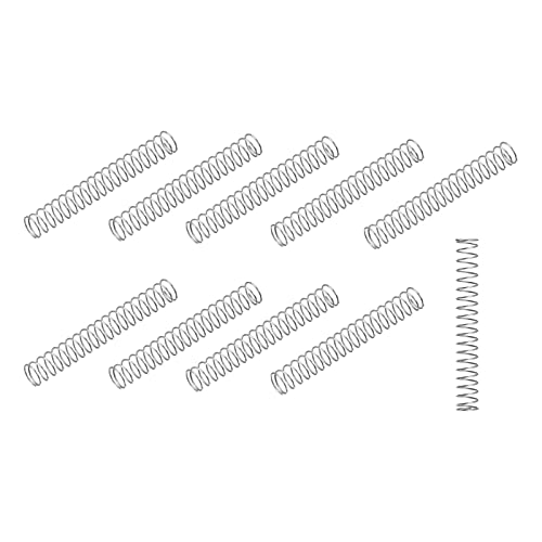 METALLIXITY Compression Springs (0.3x4mm OD,40mm Free Length) 20Pcs, 304 Stainless Steel Extension Spring - for Shop Home Repairs, DIY Projects, Silver Tone - Image 1