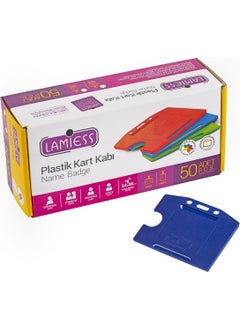 Lamiess LMS214 Horizontal 54x86 Plastic Card Holder 50Pcs/Pk. (153 04 0603) 