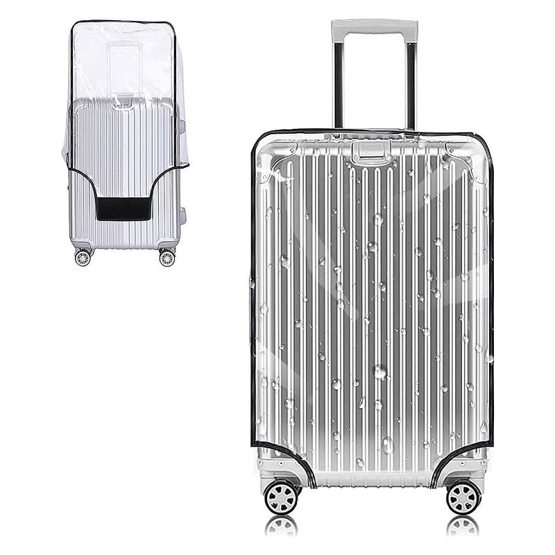Yotako Clear PVC Suitcase Cover Protectors 30 Inch Luggage Cover Protectors for Wheeled Suitcase 30'' - Image 1