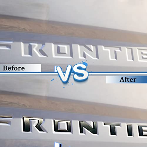 AUTO SAFETY Tailgate Insert Letters Compatible with 2022 2023 2024 Frontier Accessories 3D Raised Emblem Decals with Strong Adhesive Matte Black, Fron0305 - Image 2