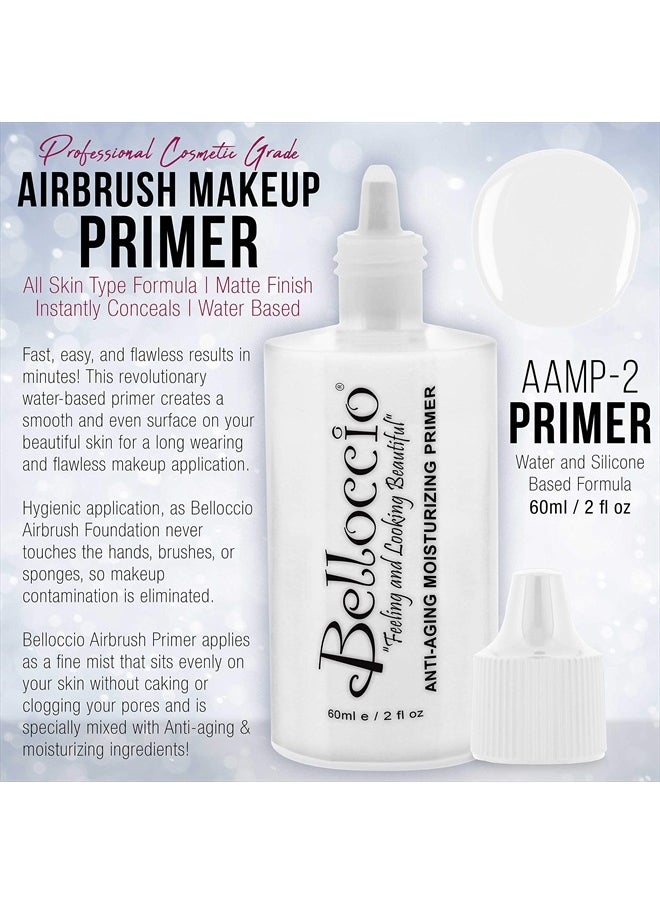Belloccio Moisturizing Primer Anti-Aging Airbrush Makeup-Large 2-oz Bottle  - Image 2