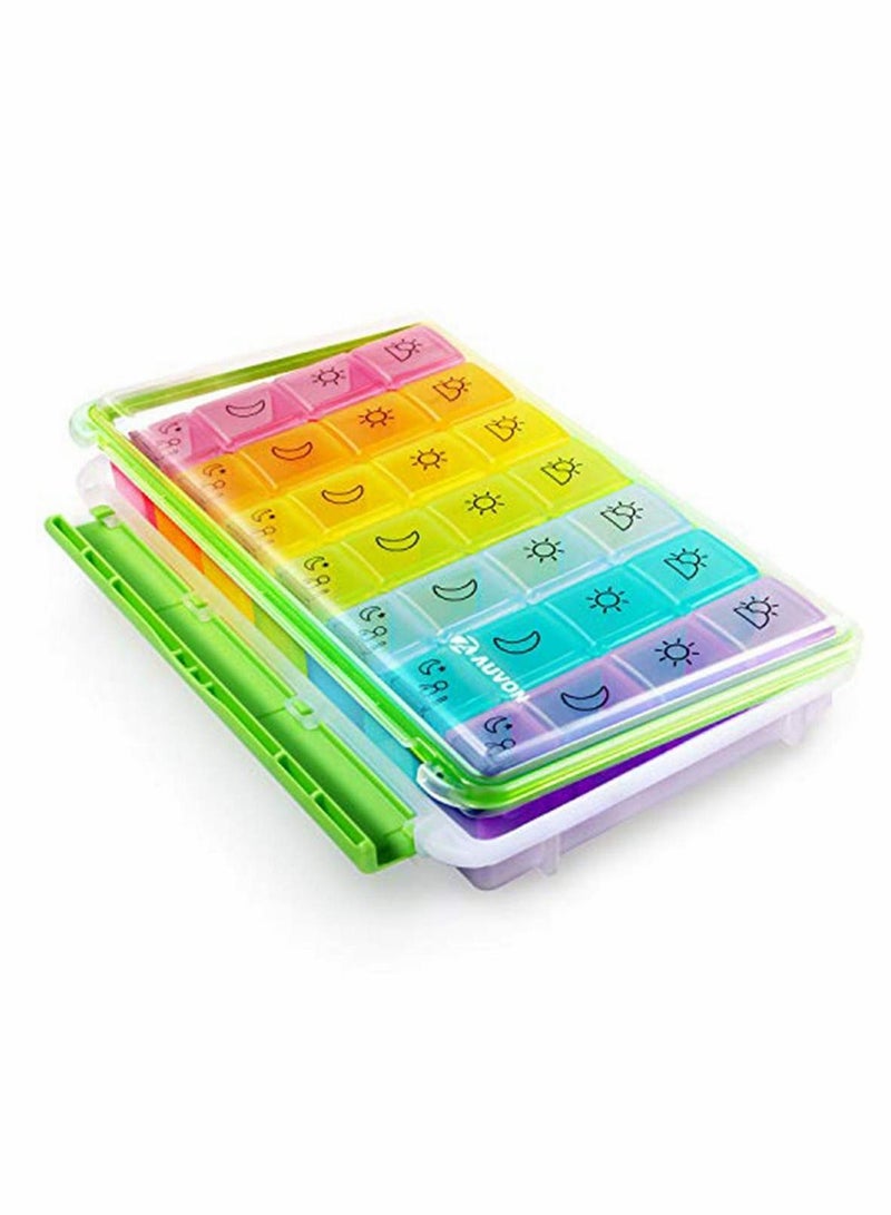 Excefore Moisture-Proof Sealed Medicine Box Portable Travel Pill Management - Image 1