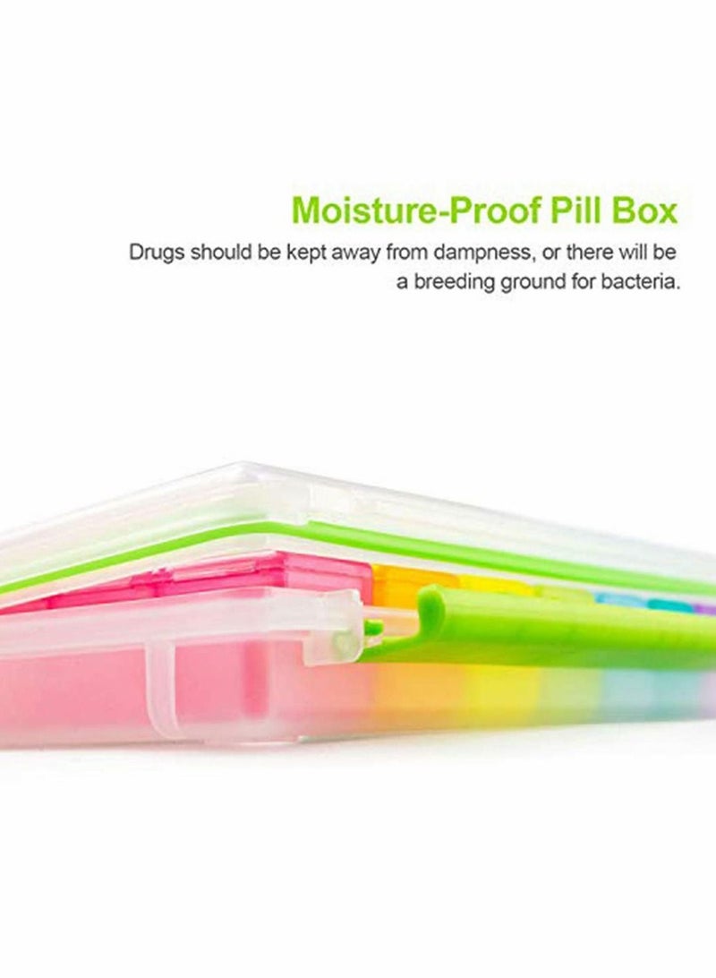Excefore Moisture-Proof Sealed Medicine Box Portable Travel Pill Management - Image 3