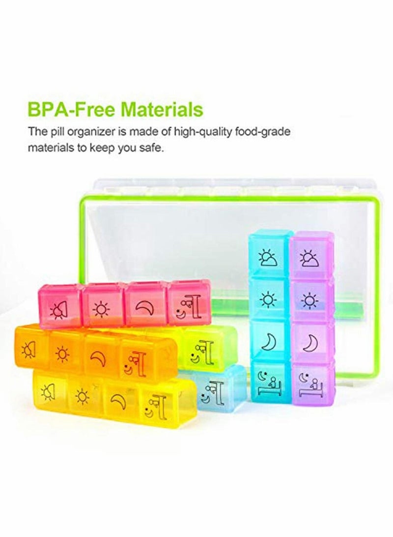 Excefore Moisture-Proof Sealed Medicine Box Portable Travel Pill Management - Image 4