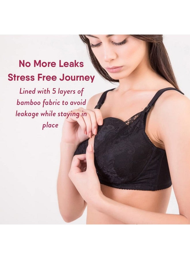 NatureBond Reusable Nursing Pads. Set Of 10 Nipple Pads For Breastfeeding Breathable Breast Pads For Breastfeeding With Wash Bag & Box Made From Organic Bamboo Washable Nursing Pads Reusable - Image 3