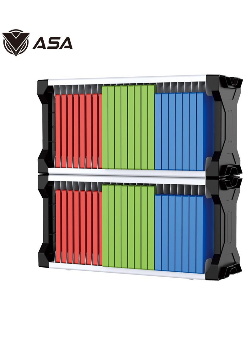 ASA Storage Stand Tower For 23 Games Card, For PS5/PS4, Xbox, Nintendo, With Controller And Headphone Holder  - Image 5