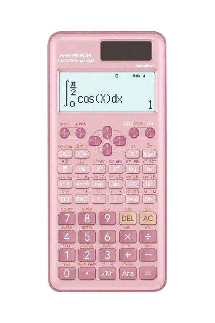 Fx-991Es Plus 2nd Edition  Scientific Calculator Pink - Image 2