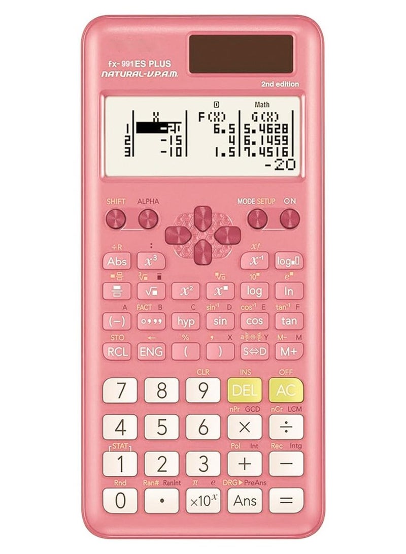 Fx-991Es Plus 2nd Edition  Scientific Calculator Pink - Image 1