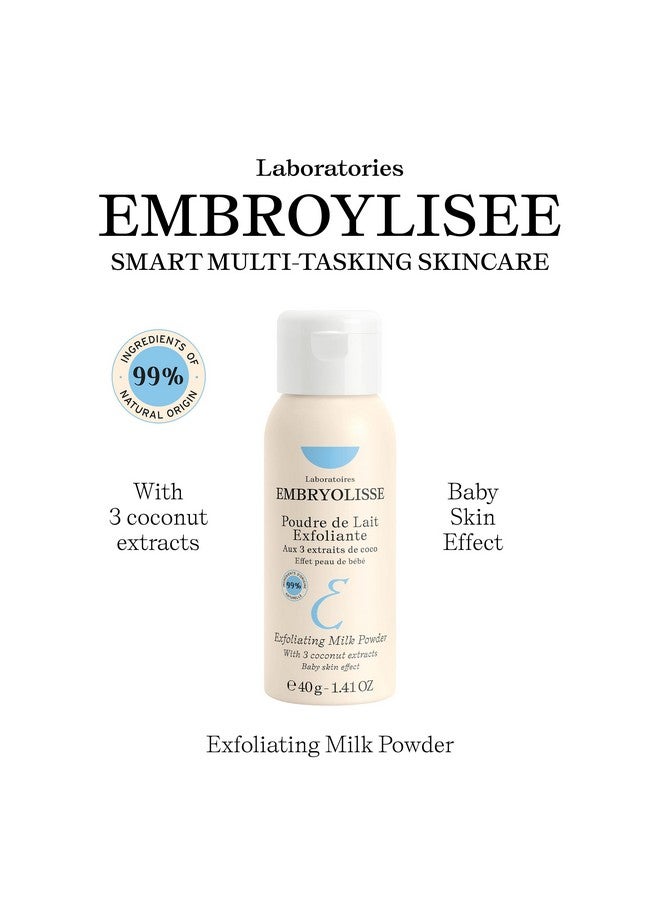 Embryolisse Exfoliating Face Scrub Powder Facial Cleanser That Exfoliates Tones And Softens The Skin With Coconut & Milk Powder For All Skin Types Even Sensitive 1.41 Oz - Image 2