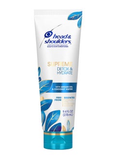 Head & Shoulders Head & Shoulders Supreme Detox & Hydrate Hair & Scalp Conditioner, Coconut, 9.4 Fl Oz  - Image 1