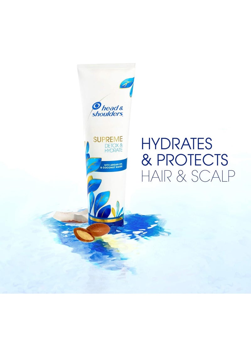 Head & Shoulders Head & Shoulders Supreme Detox & Hydrate Hair & Scalp Conditioner, Coconut, 9.4 Fl Oz  - Image 2
