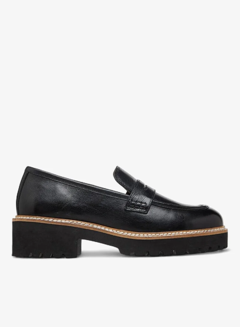 Stitch Detail Slip-On Loafers