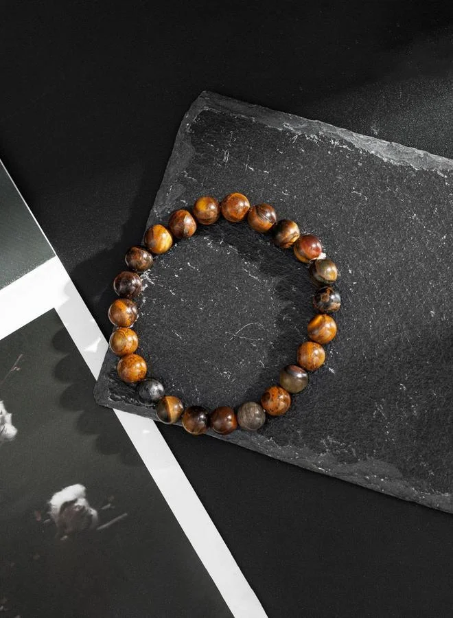 Take Two  Tiger Eye Stone Bead Bracelet for Women | Best Price UAE