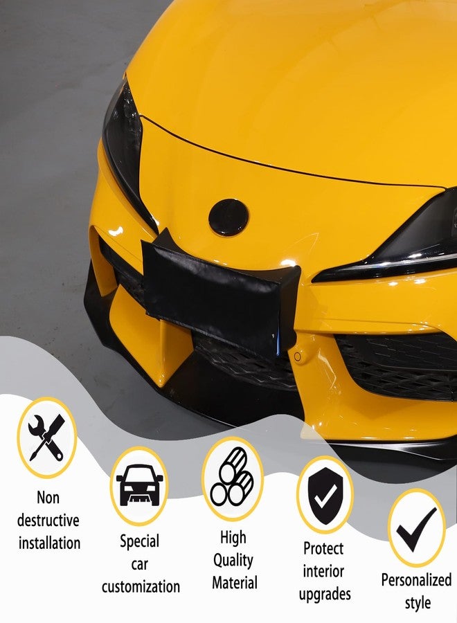 CHEAYAR Smoked Black Emblem Covers for Toyota Supra GR A90 A91 MK5 2019 2020 2021 2022, Front & Rear - ABS Material, Transparent Gray, 2-Piece Set (Type A) - Image 4