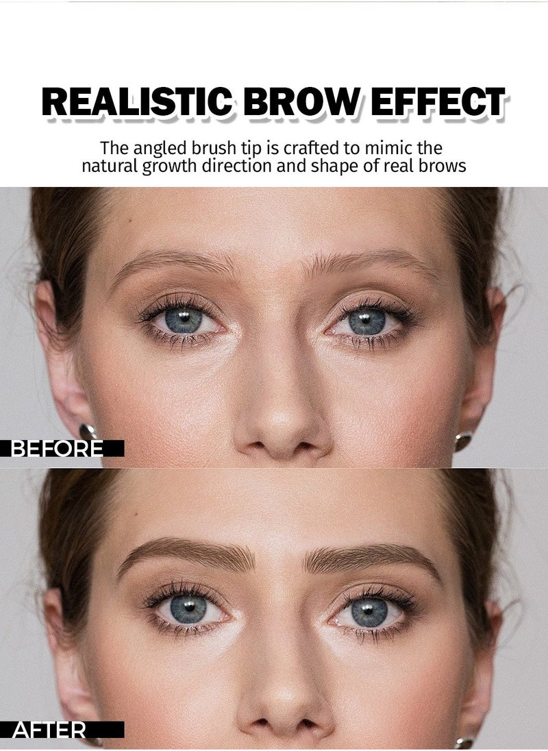 Anglicolor - Liquid Microblading Eyebrow Pen with Angled Brush, Hair-Like Strokes for Natural Shaping and Filling, Long-Lasting Quick-Dry Waterproof Brow Pencil for Beginners (#01 blond) - Image 1