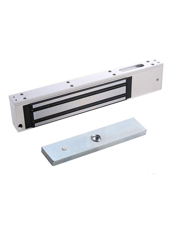 تومفيجن قفل مغناطيسي كهربائي بقوة التثبيت 600 رطل أو 280 كجم مزود بوحدة تثبيت للباب المتأرجح فضي - Image 1