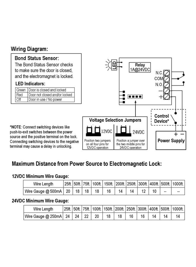 تومفيجن قفل مغناطيسي كهربائي بقوة التثبيت 600 رطل أو 280 كجم مزود بوحدة تثبيت للباب المتأرجح فضي - Image 3