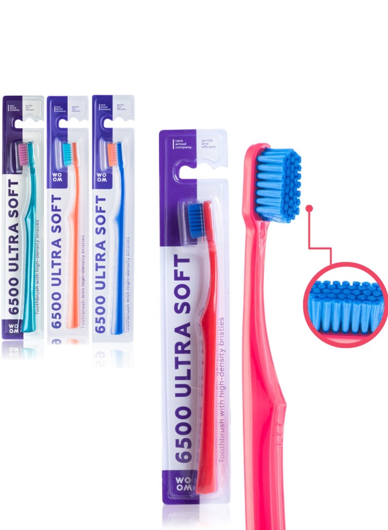 ووؤوم فرشاة أسنان ووم 6500 فائقة النعومة للاسنان الحساسة واللثة - Image 1