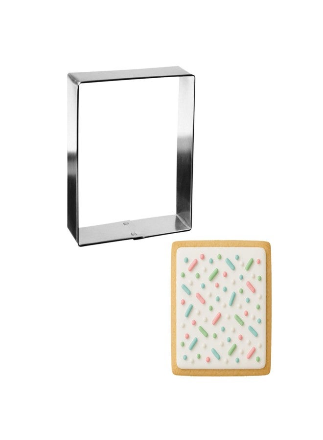 Foose Brand Square Cookie Cutter 3 in, Tin Plate Steel, USA Made - Image 1