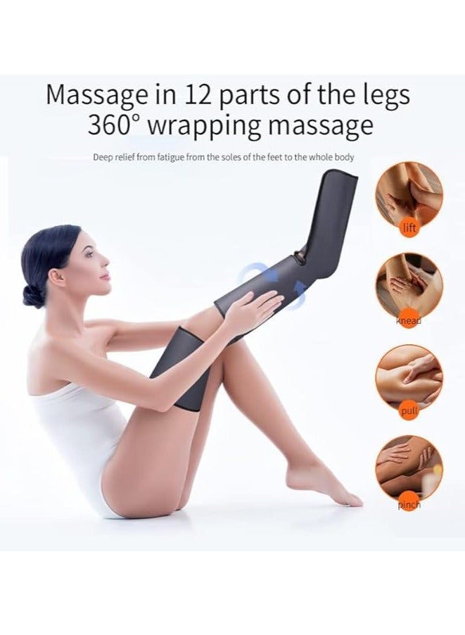 General Leg Massager for Blood Circulation and Pain Relief Air Compression with Heat for Foot, Leg, Thigh, Knee, Shoe Massager, Gifts for Mom and Dad (Dark Grey) - Image 3