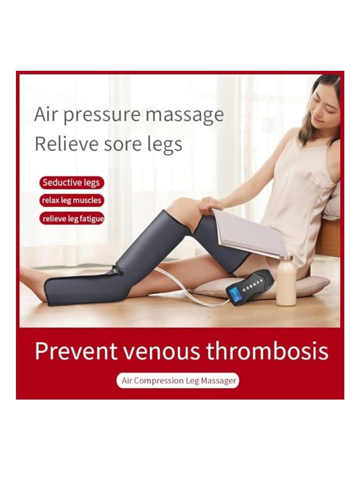 General Leg Massager for Blood Circulation and Pain Relief Air Compression with Heat for Foot, Leg, Thigh, Knee, Shoe Massager, Gifts for Mom and Dad (Dark Grey) - Image 5