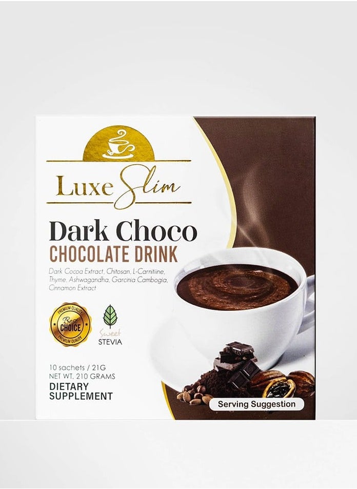 Luxe Slim - Luxe Slim Dark Choco Chocolate Drink - Image 1