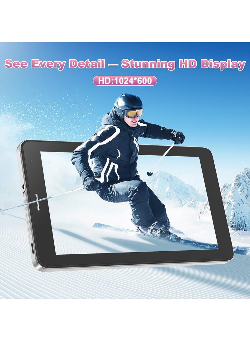 REBENUO Tablet 7" Smart ,Tablet Android 14,8GB RAM+256GB ROM/ 512GB Expandable Tableta,1024 * 600 IPS 7'' HD Touch Screen, 8MP Camera, WiFi, Game, Bluetooth, CM517(white) - Image 3