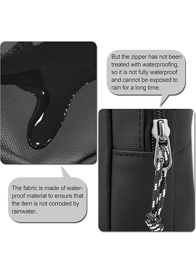 Small Sling Bag for Men and Women Waterproof Cross body Fanny Packs Purses Chest Bags with Adjustable Shoulder Belt for Travel Sport Camping,Black - Image 5