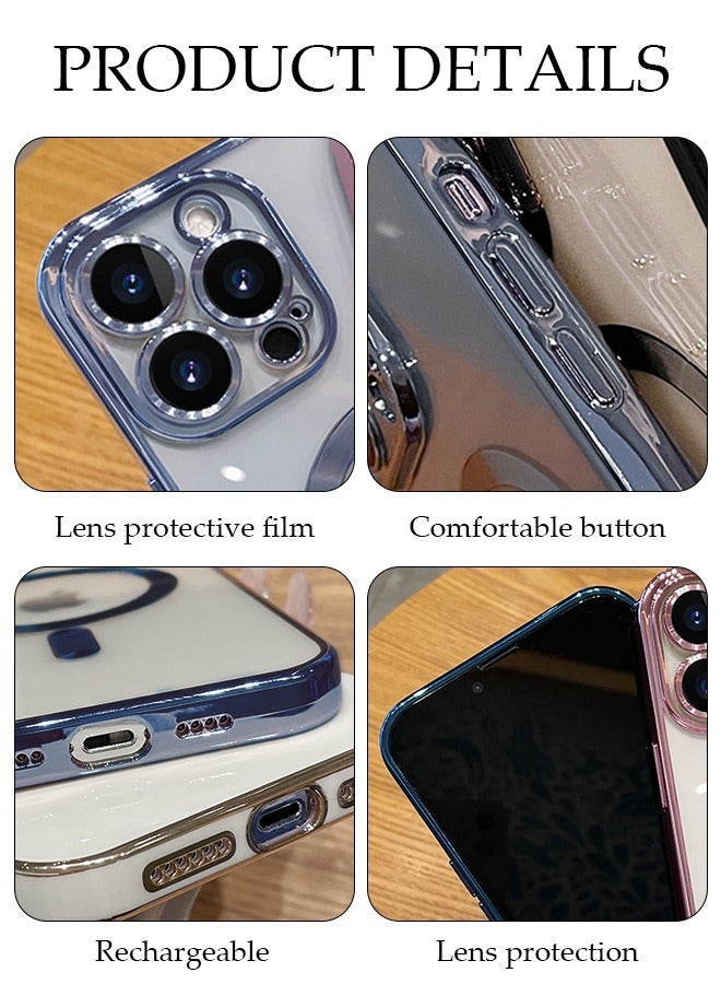 DUNISO iPhone 15 Pro MAX Phone Case 6.7" Full Body Protective Phone Cover With Crossbody Strap Anti-fall Phone Case Built-in Screen and Camera Protector For Apple 15 Pro MAX Phone Case - Image 3