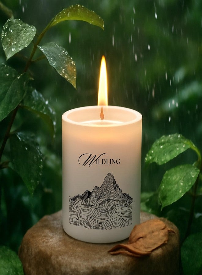 Wildling Luxury Candle Gift Set - गीली मिट्टी | Gili Mitti | Dancing in The Rain | +40hr Burn | Rain & Tuberose | Unique Cork Gift Box | Diwali Gift Set - Image 1