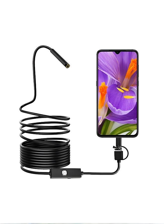 Multifunctional USB Endoscope with Adjustable Lighting and High Resolution for Factory & Hospital Inspections - Image 1