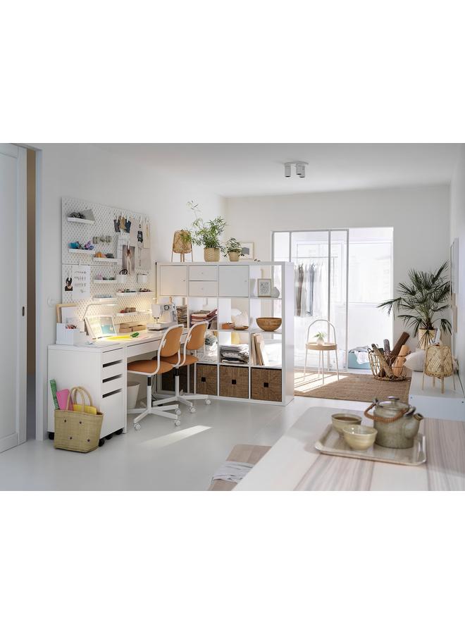 Zaboon Drawer Unit With Drop-File Storage, White, 35X75 Cm - Image 2