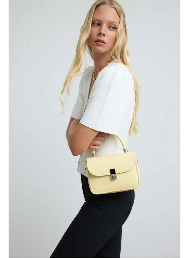 Shule Bags  Cobble Small Crossbody Bag Yellow. for Women | Best Price UAE