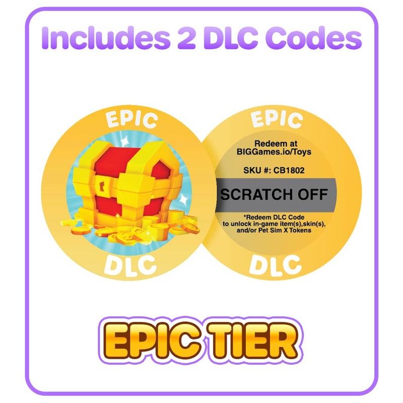 PET Simulator محاكي الحيوانات الأليفة X - مجموعة دمى الحيوانات الأليفة الغامضة 2-pack (دمى بطول 4"، السلسلة 1) [تشمل محتوى إضافي] - Image 3