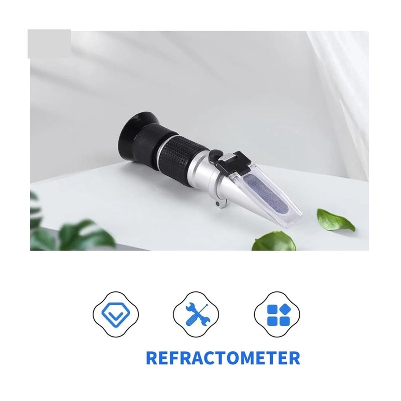 Refractometer， Refractometer, Handheld Honey Sugar Meter 0-90% Optical High,for Honey, Molasses - Image 2