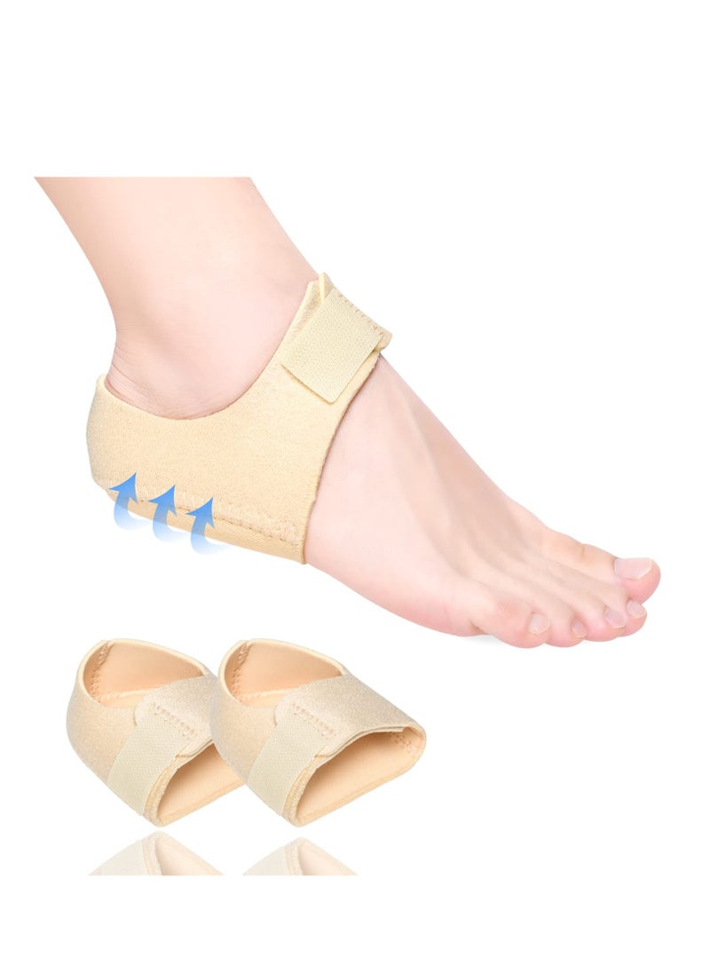 Generic - Heel Protectors/Heel Sleeves Pads/Heel Cushion/Heel Support for Relieving Heel Pain Pressure From Plantar Fasciitis - Beige - Image 1