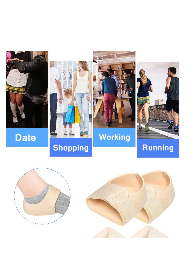 Generic - Heel Protectors/Heel Sleeves Pads/Heel Cushion/Heel Support for Relieving Heel Pain Pressure From Plantar Fasciitis - Beige - Image 1