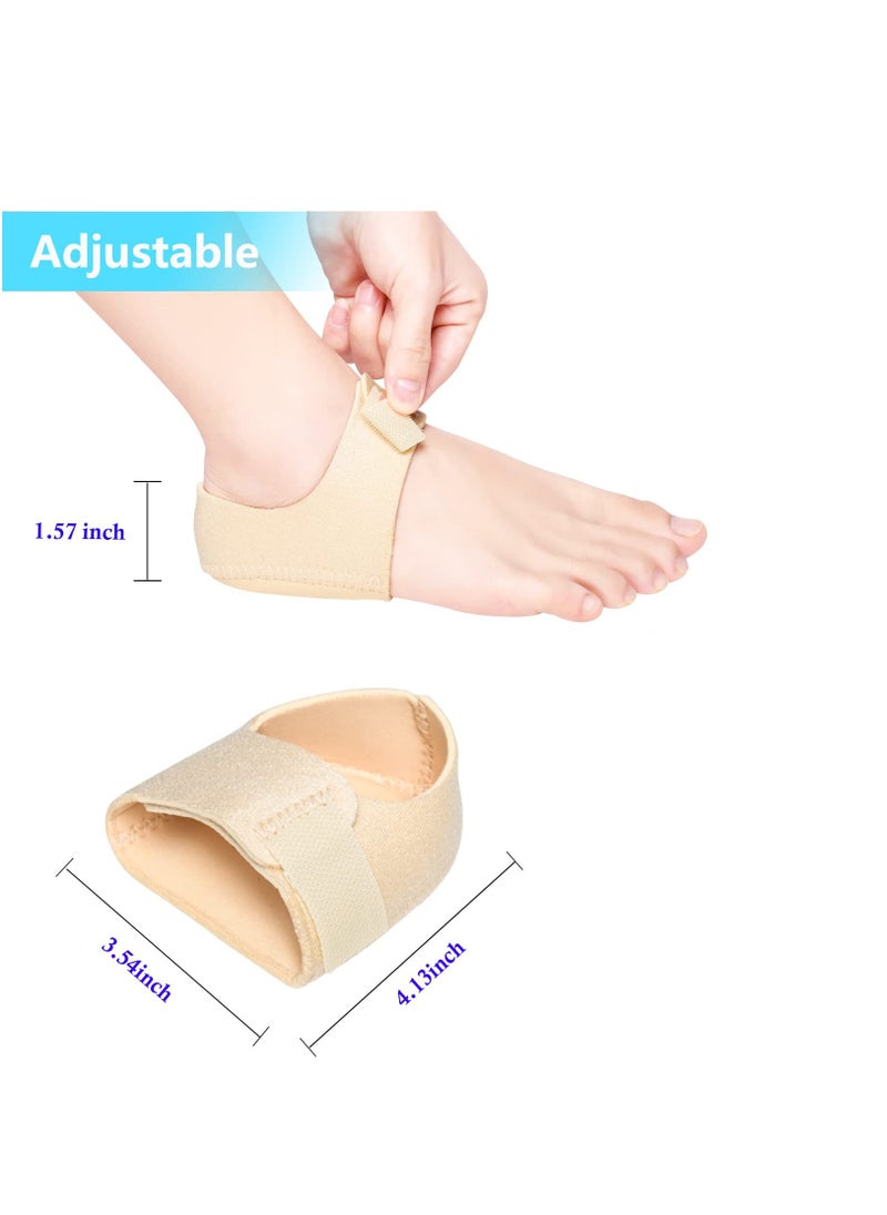 Generic - Heel Protectors/Heel Sleeves Pads/Heel Cushion/Heel Support for Relieving Heel Pain Pressure From Plantar Fasciitis - Beige - Image 1