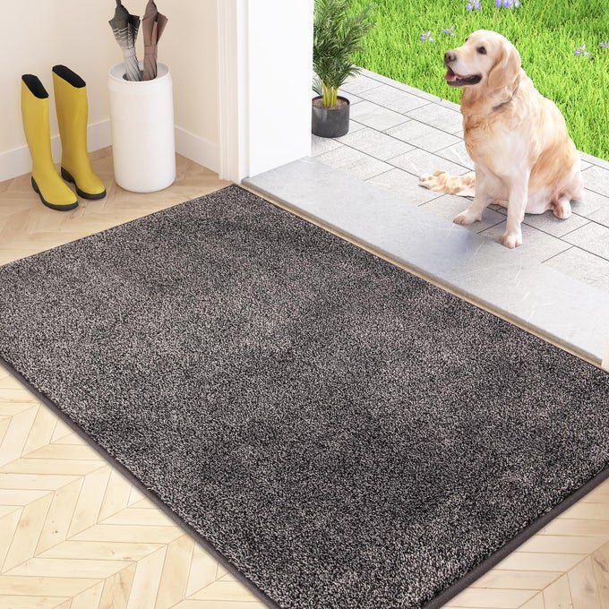 DIRTY TRAP DOOR MAT 86 X 150 CM NON SLIP MACHINE WASHABLE ENTRANCE RUG INSIDE FLOOR MAT FOR DOGDOOR AND HALLWAY
