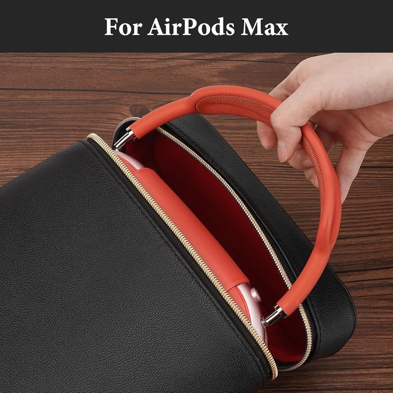 Geekria NOVA Headphones Pouch Compatible with Apple AirPods Max 2, AirPods Max and More, Soft Shell Replacement Protective Travel Carrying Bag (Black) - Image 5
