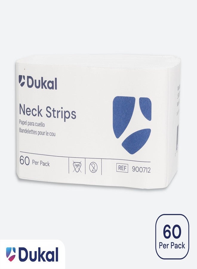 Dukal Barber Neck Strips - Ultimate Comfort, White, Disposable, 60 Count - Stretchable, Hygienic, Professional Neck Paper for Salons & Barbers, Single Pack - Image 3