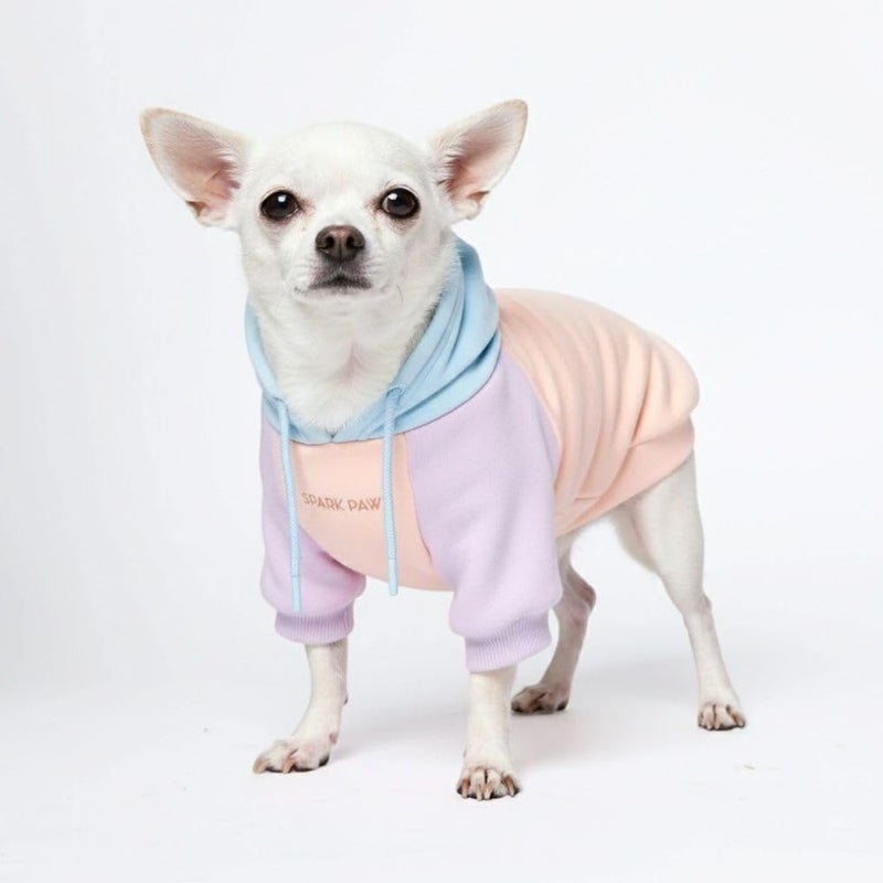 Spark Paws Dog Hoodie - Premium Quality, Butter Soft, Excellent Comfort and Fit, Soothing Fleece Interior, Suitable for All Breeds - Cotton Candy - S - Image 1