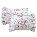 FADFAY FADFAY Shabby Pink Rose Floral Print Pillowcases Elegant Country Style Vintage Lace Ruffles Bedding Pillow Covers  - Image 2