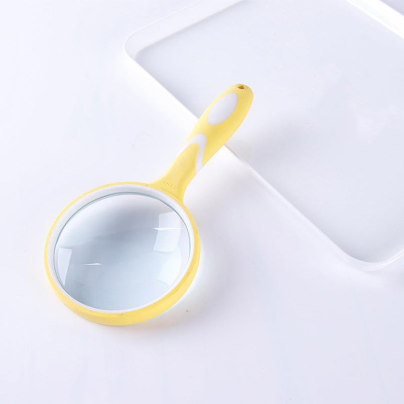 Ergonomic Rubber Handle Magnifying Glass 3X Magnifier for Reading Books Newspapers Low Vision Aid Seniors - Image 5