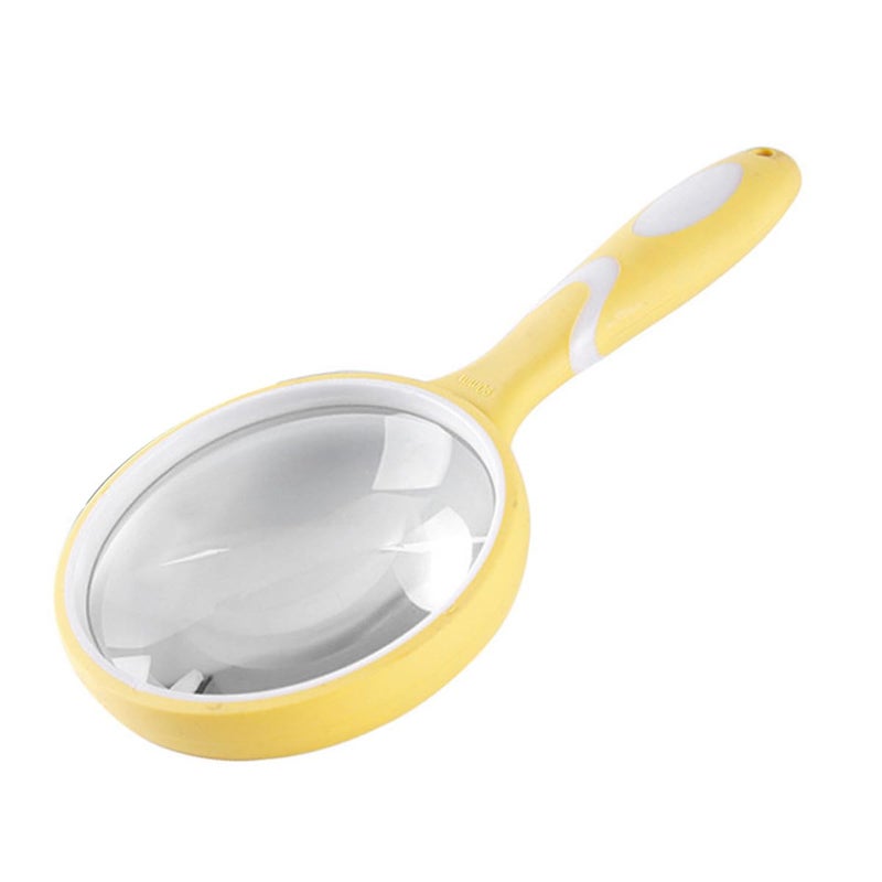 Ergonomic Rubber Handle Magnifying Glass 3X Magnifier for Reading Books Newspapers Low Vision Aid Seniors - Image 2