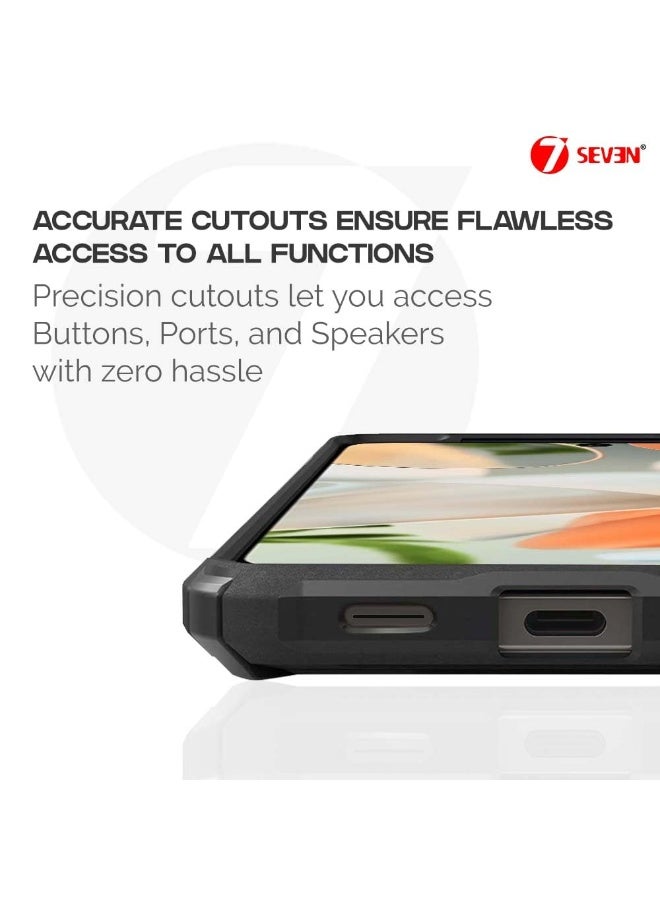 جراب Google Pixel 10 Pro XL شفاف متين هجين مقاوم للصدمات مع حواف سوداء وحماية 360 درجة وغطاء شفاف من الأكريليك لحماية عدسة الكاميرا - Image 3