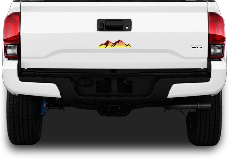 Bubbles Designs Retro Color Mountains Vintage Classic Stickers Compatible for Toyota Tacoma, Tundra, 4runner - Image 2
