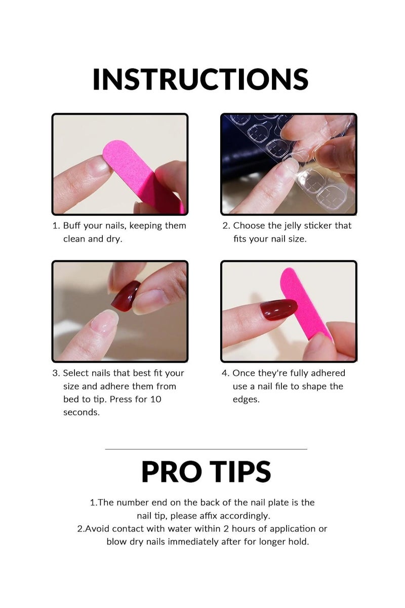 National Day decorations Green Almond-Shaped Fake Nails for Celebrating Saudi National Day, the box contains 24 nails with a nail file and glue, perfect for celebrating Saudi National Day. - Image 4